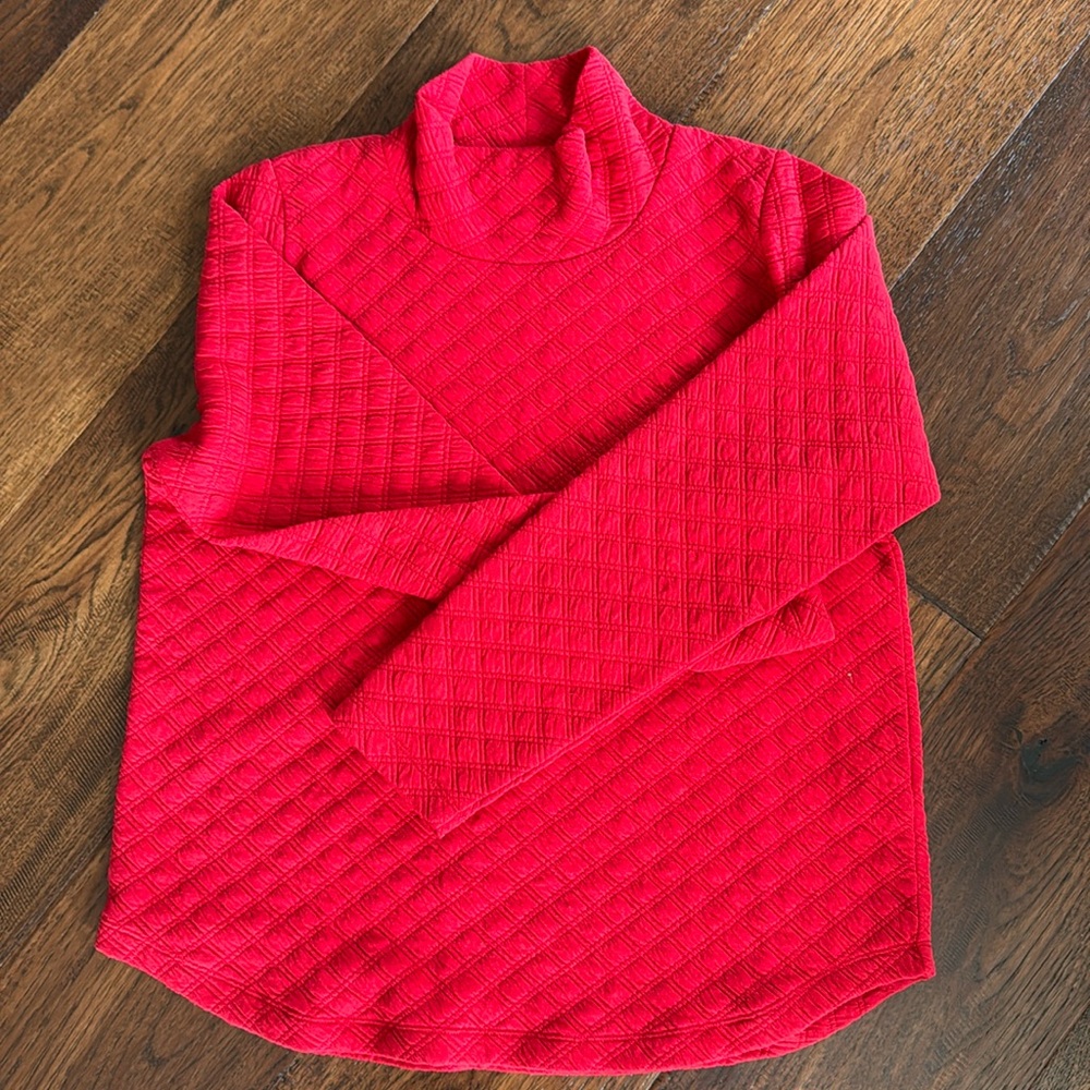 NWOT J.Crew quilted mock sweatshirt
